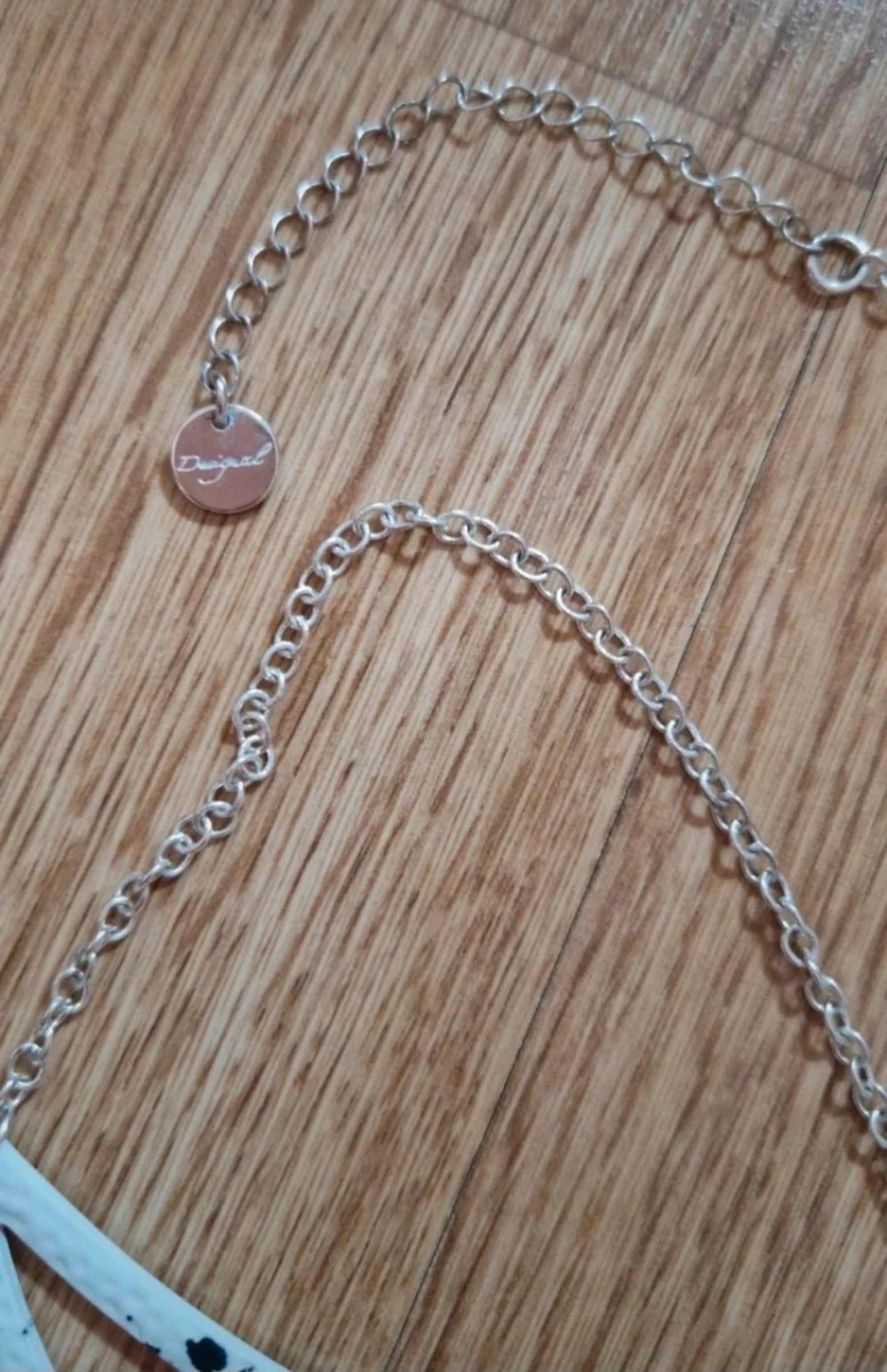Collar Desigual "La vida es chula" plata – photo 6